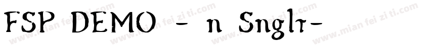 FSP DEMO - n Snglr字体转换